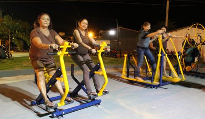 Bairro Pedrinhas recebe nova academia de saúde. (Foto: Prefeitura de Picos/Divulgação)