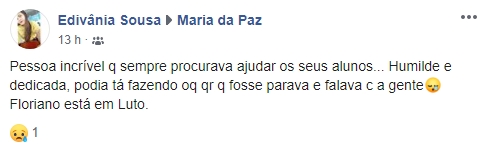 Homenagem professora Paizinha