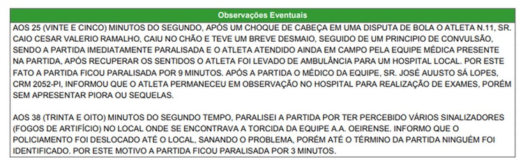 Juíz relatou na súmula sobre os sinalizadores.