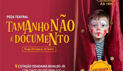 Peça teatral irá encerrar atividades do 'Mês da Criança'. (Foto: Prefeitura de Floriano/Divulgação) Peça teatral irá encerrar atividades do 'Mês da Criança'. (Foto: Prefeitura de Floriano/Divulgação)