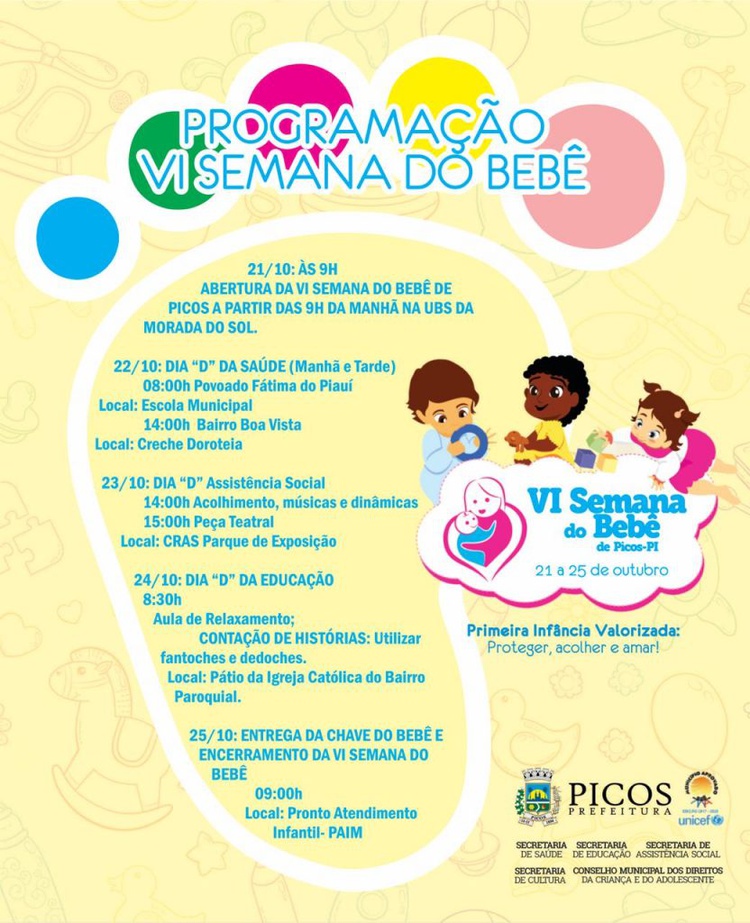 Programação Semana do Bebê