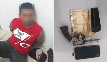 Suspeito de roubo é preso em Floriano. (Foto: Polícia Civil/Divulgação) Suspeito de roubo é preso em Floriano. (Foto: Polícia Civil/Divulgação)
