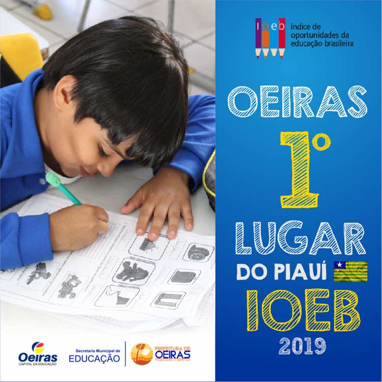 Com nota 5,5, Oeiras supera a média nacional (4,7) e piauiense (4,9).