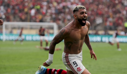 Gabigol marcou dois gols e garantiu a conquista da Libertadores 2019. (Foto: Reprodução Twitter Rodolfo Rodrigues) Gabigol marcou dois gols e garantiu a conquista da Libertadores 2019. (Foto: Reprodução Twitter Rodolfo Rodrigues)
