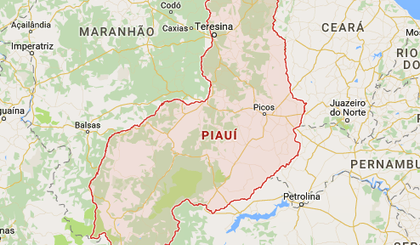 Mapa do Piauí. (Foto: Reprodução Google) Mapa do Piauí. (Foto: Reprodução Google)