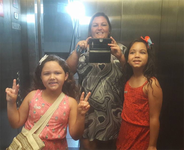 Micheline e as filhas Pérola e Layla morreram em acidente na BR-343.