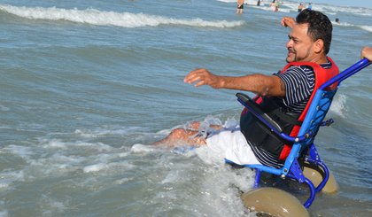 Programa Piauí Praia Acessível já atendeu mais de 500 pessoas em 2019. (Foto: Ascom - Seid) Programa Piauí Praia Acessível já atendeu mais de 500 pessoas em 2019. (Foto: Ascom - Seid)