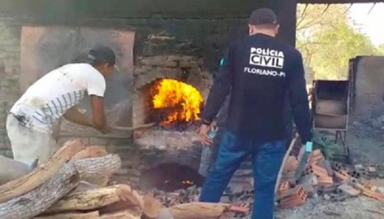 ). A droga apreendida em novembro de 2018 foi queimada na cidade de Barão de Grajaú, Maranhão