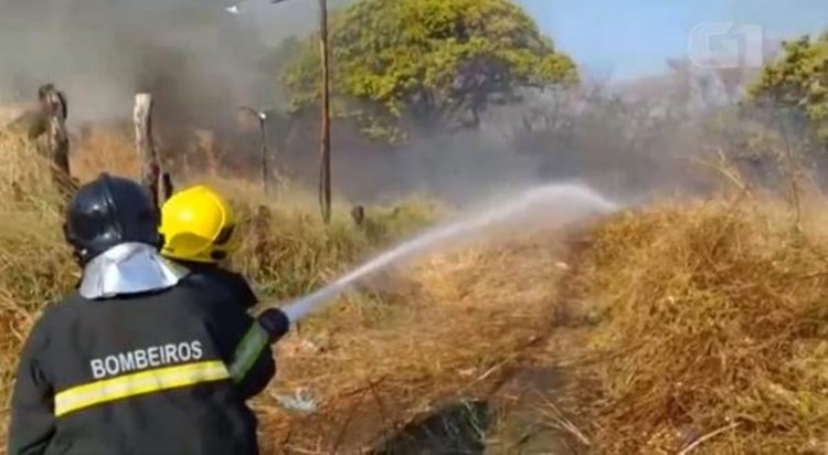 O fogo começou na manhã dessa quarta-feira (21) e foi controlado apenas na parte da tarde