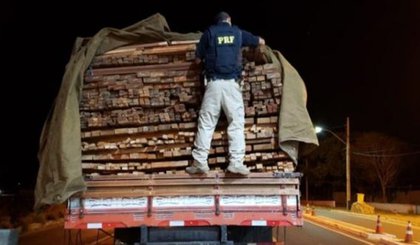 A carga vinha do Para com destino a Bahia (Foto: Divulgação/PRF)