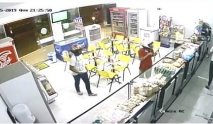 Assalto a panificadora em Floriano (Foto: Reprodução)