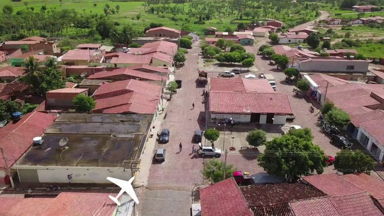 Cidade de Floresta do Piauí vista de cima