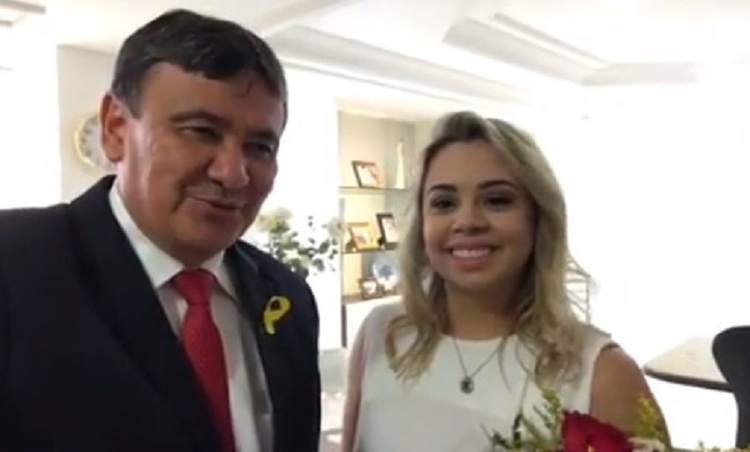Governador Wellington Dias e Lorena Dayse