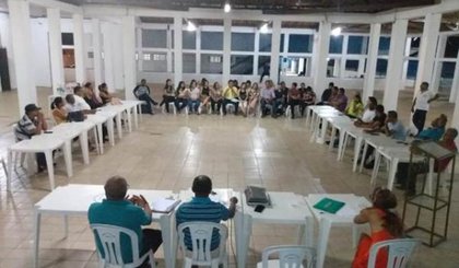O encontro foi realizado no Comércio Esporte Clube e contou com a presença da diretoria da FEBAPI (Foto: Reprodução) O encontro foi realizado no Comércio Esporte Clube e contou com a presença da diretoria da FEBAPI (Foto: Reprodução)