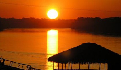 Pôr do sol no Cais de Floriano. (Foto: Walterfmota)