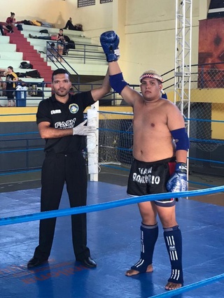 Lucas Soares foi campeão brasileiro na categoria peso pesado.