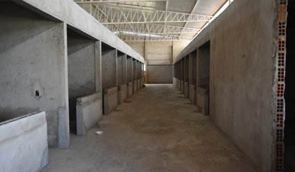 Obras do Mercado do Produtor, em Picos. (Foto: Prefeitura de Picos/Divulgação)