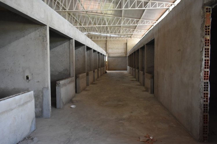 Obras do Mercado do Produtor, em Picos.