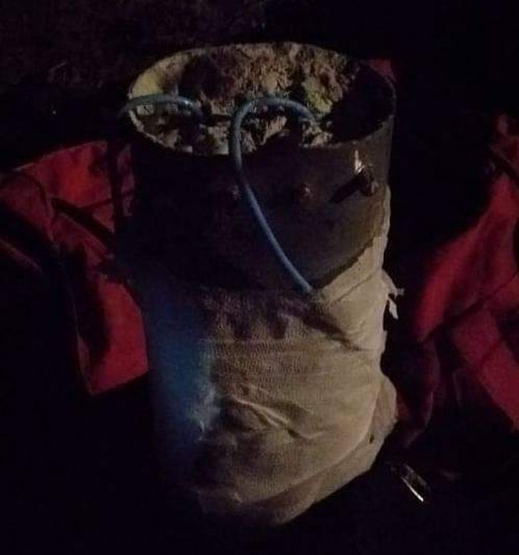 Artefato explosivo foi apreendido pela Polícia Militar.