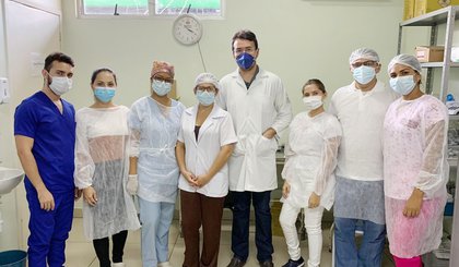 Equipe de profissionais do Hospital Regional Justino Luz. (Foto: Governo do Piauí)
