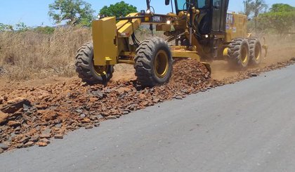Obras são iniciadas na PI-218. (Foto: Governo do Piauí)