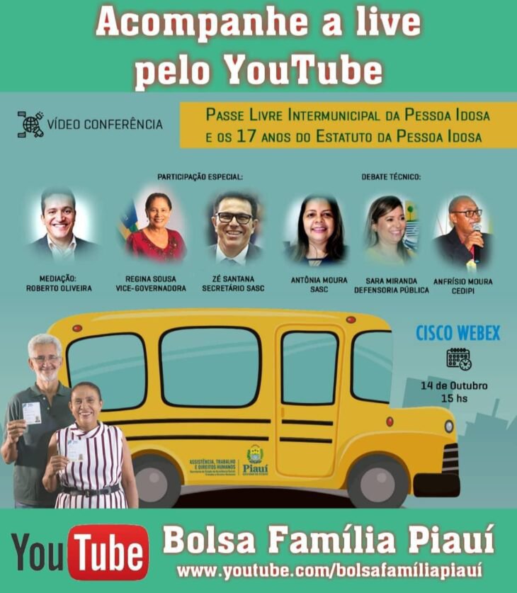 Passe livre do idoso.