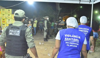 Vaquejada estava sendo realizada sem as medidas de segurança contra Covid-19. (Foto: Reprodução/TV Clube)