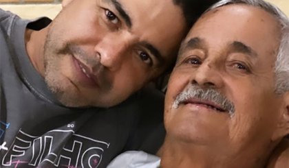 Zezé, ao lado do pai. (Foto: Reprodução Instagram @zezedicamargo) Zezé, ao lado do pai. (Foto: Reprodução Instagram @zezedicamargo)