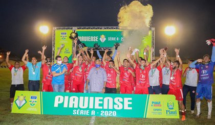 4 de Julho conquista o título do Campeonato Piauiense 2020 (Foto: Lucas Rufino/SEP)