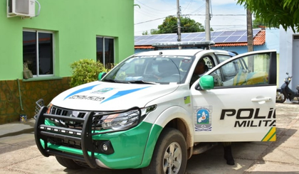 Polícia Militar de Floriano recebe nova viatura. (Foto: Prefeitura de Floriano)