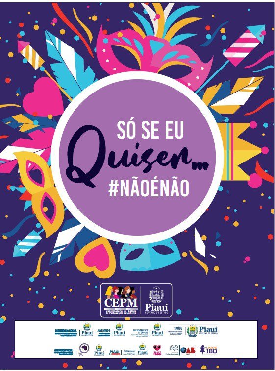 Campanha contra o assédio.