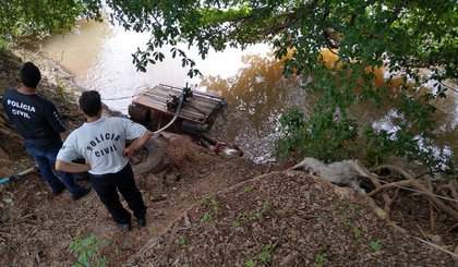 Corpo encontrado no Rio Parnaíba. (Foto: Divulgação/Polícia Civil)