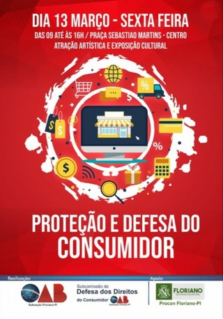Ações pelo Dia do Consumidor serão realizadas em Floriano.
