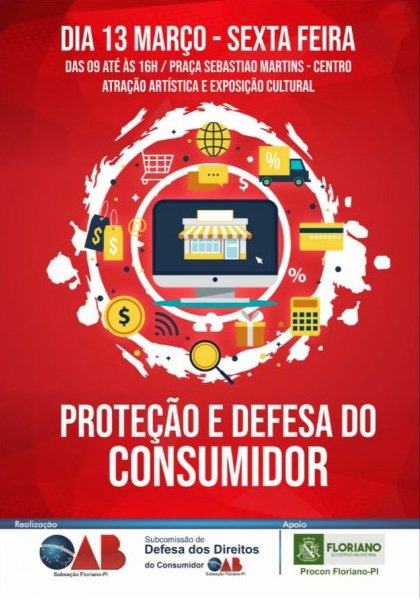 Ações pelo Dia do Consumidor serão realizadas em Floriano.