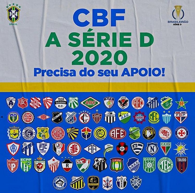 Clubes que disputam Série D querem apoio financeiro da CBF.