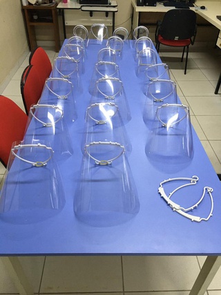 Máscaras estão sendo fabricadas por estudantes e professores do IFPI.