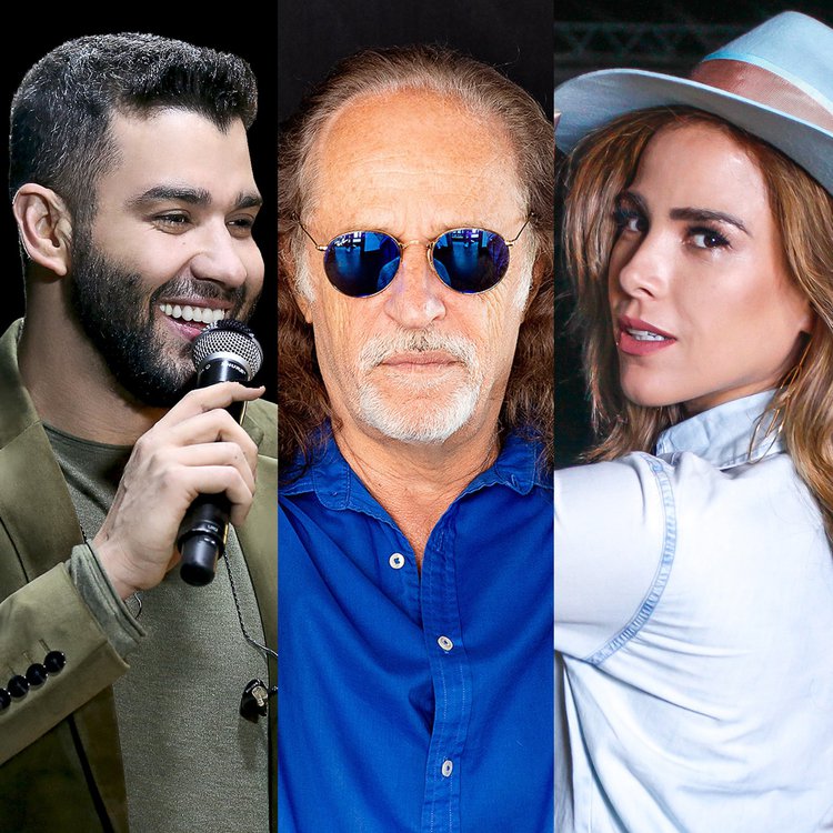 Gusttavo Lima, Wanessa e Alceu Valença.