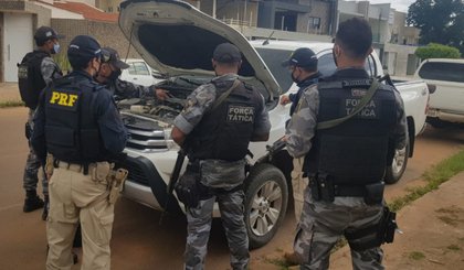 Homem é preso por receptação. (Foto: PRF/Divulgação)
