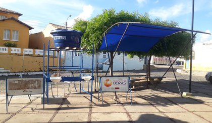 Pias são instaladas em Oeiras. (Foto: Prefeitura de Oeiras/Divulgação)
