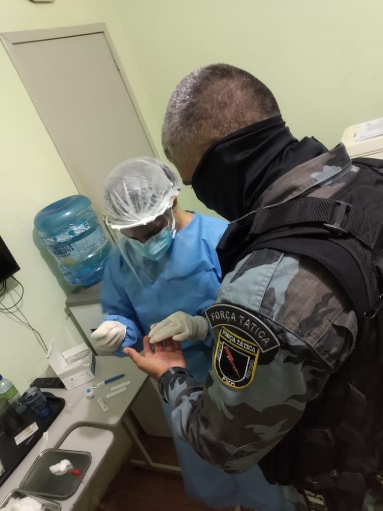 Policias Militares farão teste para Covid-19.