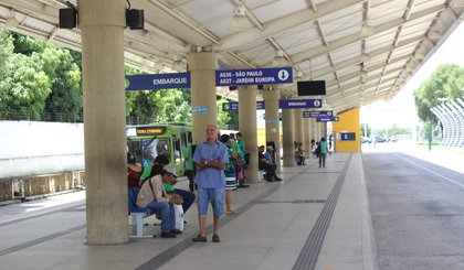 Terminal de integração do sistema de transporte público de Teresina. (Foto: Lorena Linhares/G1 PI)