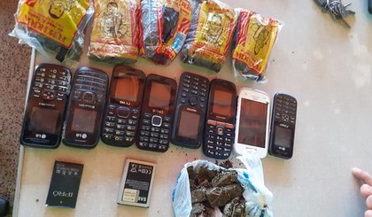 Drogas e celulares são interceptados na Penitenciária Vereda Grande. (Foto: Divulgação)
