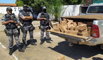 Força Tática apreende explosivos em Guadalupe. (Foto: Tenente Morais)