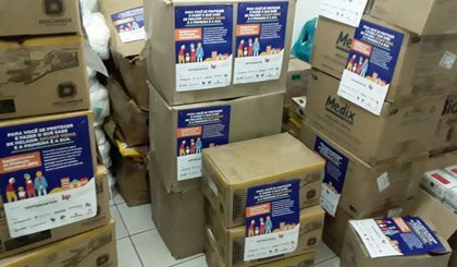Materiais doados pela Votorantim. (Foto: Prefeitura de Picos/Divulgação)