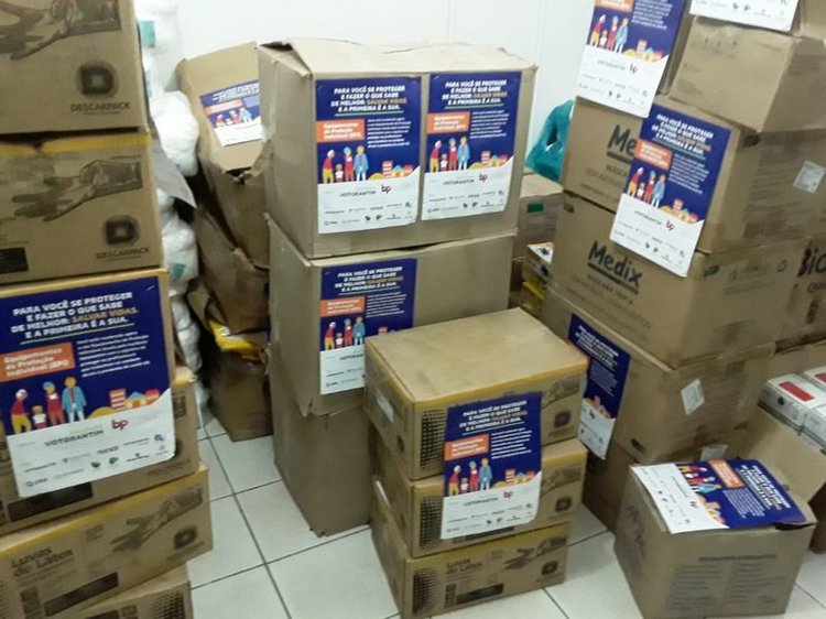 Materiais doados pela Votorantim.
