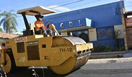 asfalto (Foto: Prefeitura de Floriano/Divulgação)