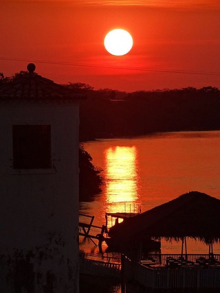 Foto nº 2 do pôr-do-so no Cais do Porto. Floriano, Piauí.