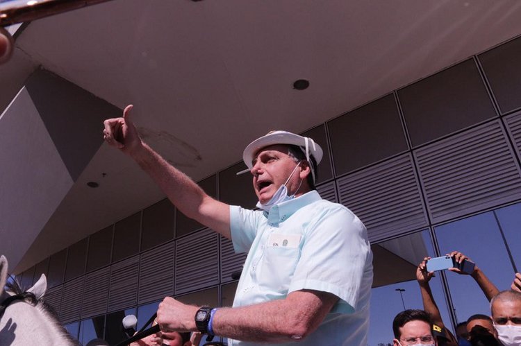 Jair Bolsonaro chegou ao Piauí na manhã desta quinta-feira.