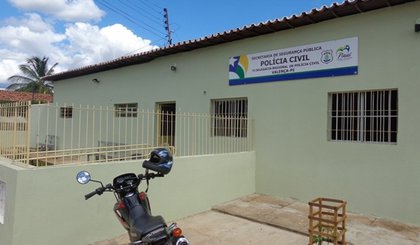 Delegacia de Polícia Civil de Valença do Piauí. (Foto: Sérgio Alves/Portal V1)