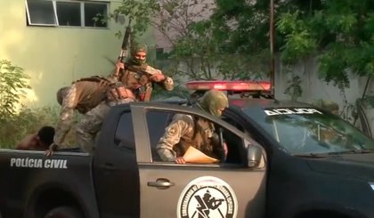 Polícia Civil prende 20 pessoas na segunda fase da Operação Fênix. (Foto: TV Clube)